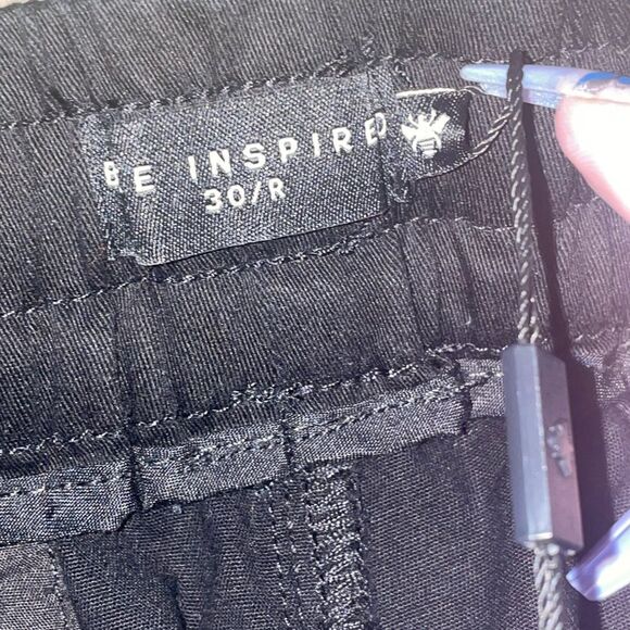 B33 INSPIRED MENS BLACK LYNDON CARGO JOGGER 30x32 - Picture 11 of 16